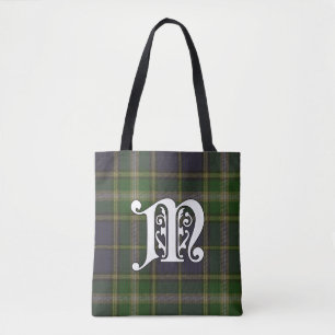 Tote Bag MacManus Clan Tartan Monogramme