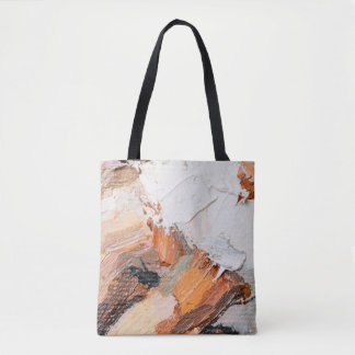 Tote Bag Macro. Art Abstrait. Huile de pâte gaufrée express