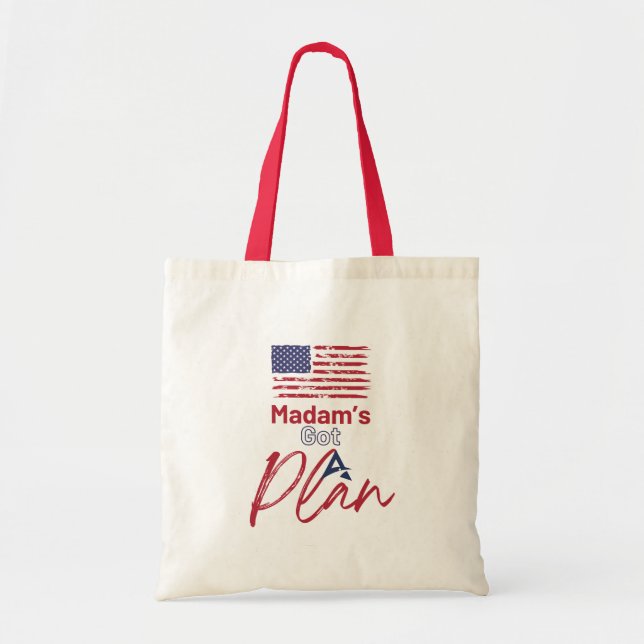 Tote Bag Madame a un plan Élections américaines (Devant)