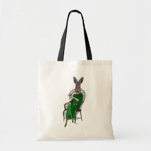 Tote Bag Madame Bella Rabbit Taking Tea 2