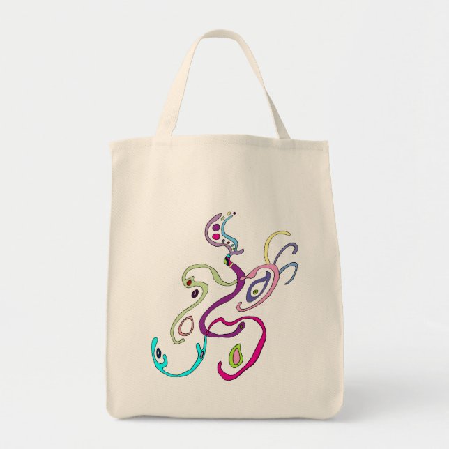 Tote Bag Madame Butterfly, Illustration graphique Grande Fo (Devant)
