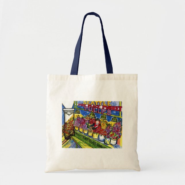 Tote Bag Madame de tulipe (Devant)