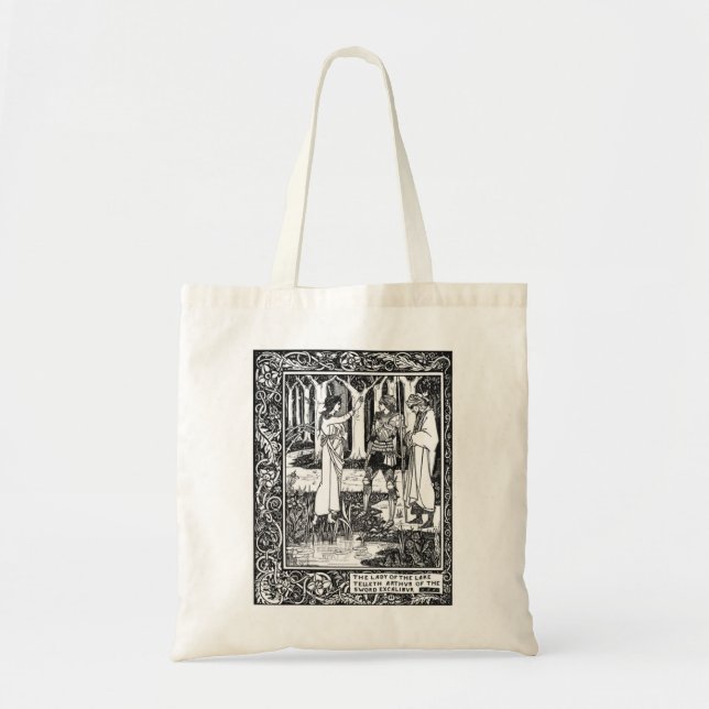 Tote Bag Madame du lac, par Aubrey Beardsley- HD (Devant)