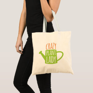 Tote Bag Madame folle disante de jardinage drôle de plante