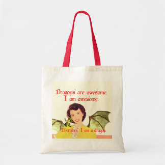 Tote Bag Madame Fourre-tout de dragon