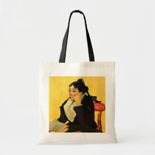 Tote Bag Madame Ginoux avec des livres par Vincent van Gogh