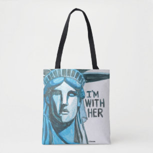 Tote Bag Madame Liberty - je suis avec elle
