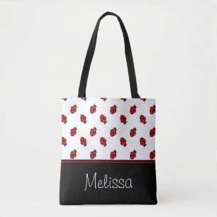Tote Bag Madame rouge et noire Bugs personnalisé