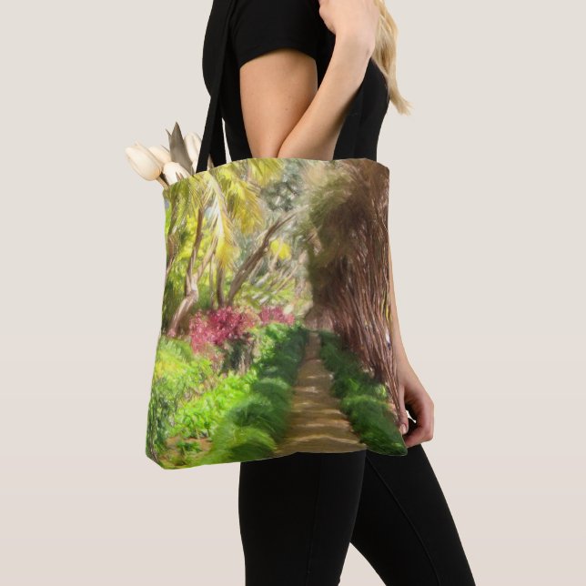 Tote Bag Madeira Island Sidewalk, une promenade dans le jar (De près)