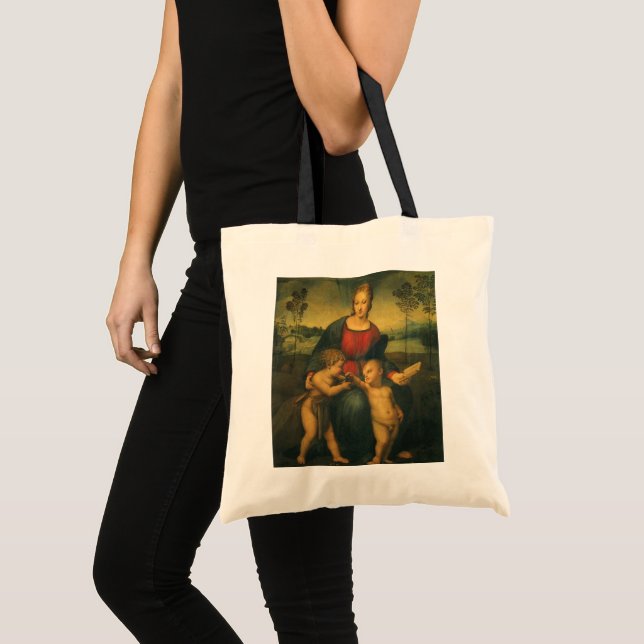 Tote Bag Madonna du Goldfinch par Raphael Sanzio (Devant (produit))