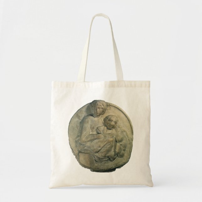 Tote Bag Madonna et Enfant, Tondo Pitti par Michelangelo (Devant)