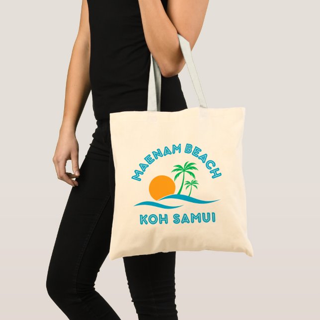 TOTE BAG MAENAM BEACH-KOH SAMUI (Devant (produit))