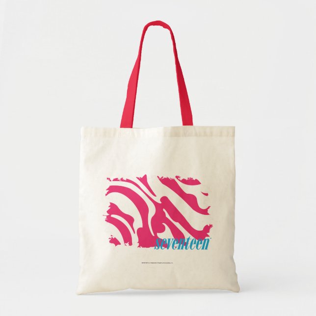 Tote Bag Magenta 3 de zèbre (Devant)