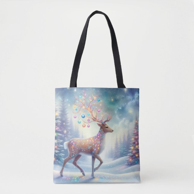 Tote Bag Magical Christmas Reindeer Tote (Devant)