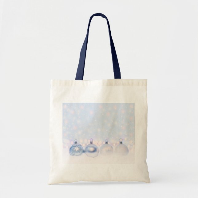Tote Bag Magical Metallic Christmas Balls (Devant)
