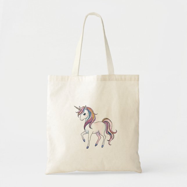 Tote Bag Magical Unicorn Dreams - Whimsical Imaginaire Desi (Devant)