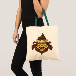 Tote Bag Magicien vintage de Oz, Lion portant des lunettes