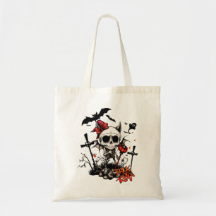 Tote Bag Magie citrouille et Amusement d'os.