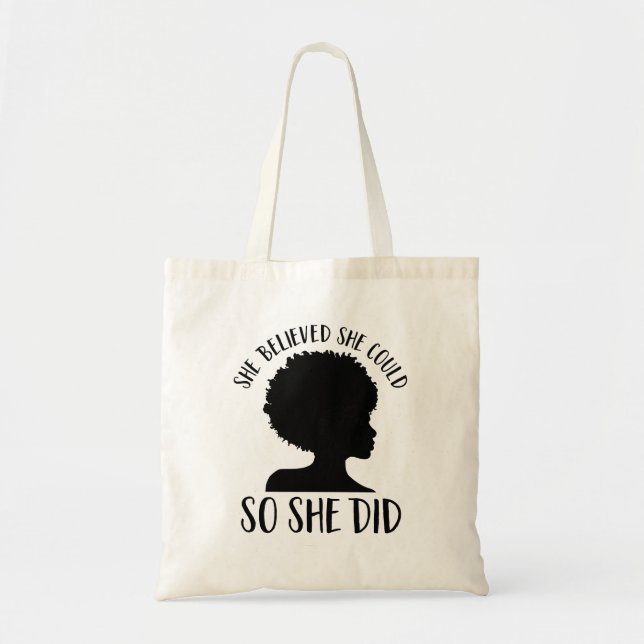 Tote Bag Magie noire de fille qu'elle a crue qu'elle (Devant)