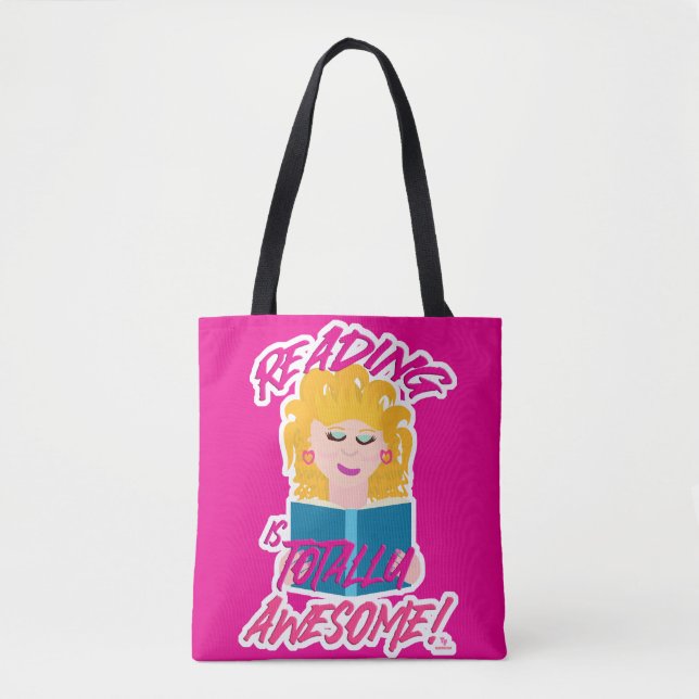 Tote Bag Magnifique Livre De Lecture Totalement 80 Art (Devant)