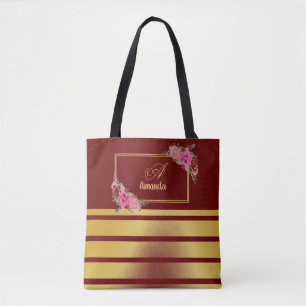 Tote Bag Magnifique Tirures dorées brillantes Nom de fille