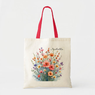 Tote Bag Magnifiques Fleurs Sauvages Collection Luxueuse Te