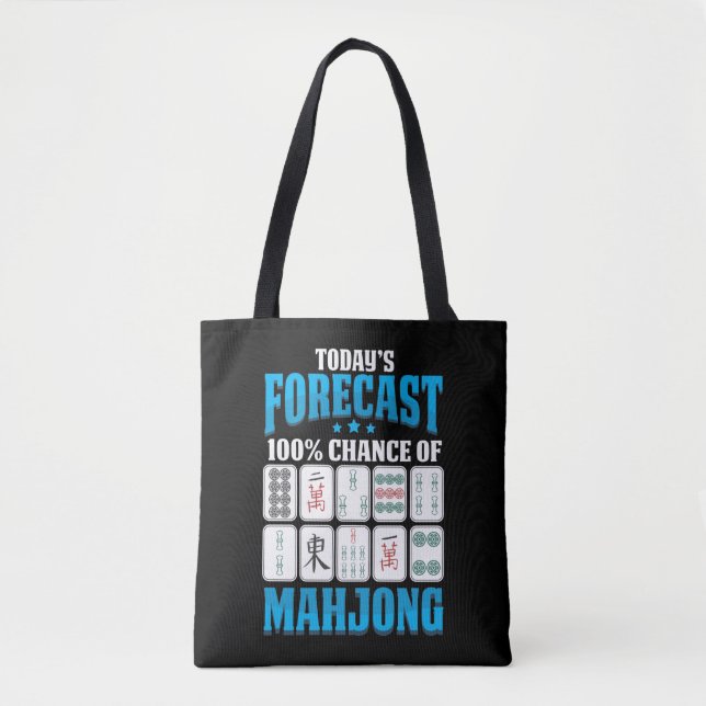 Tote Bag Mah Jong Boardgame Lover (Devant)
