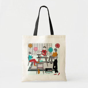 Tote Bag Mah Jongg Chat Anniversaire