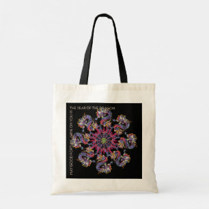 Tote Bag Mah Jongg Dragon Année Fourre-tout