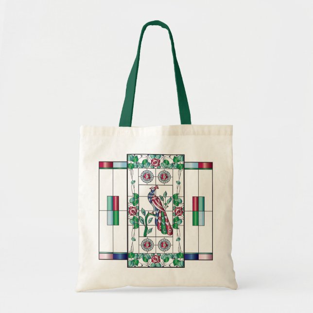 Tote Bag Mah Jongg Vitrail Fourre-tout (Devant)