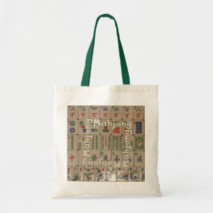 Tote Bag Mahjong sur les carreaux (set no 1)