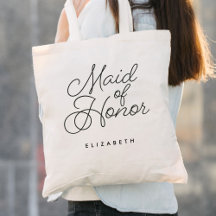Maid of Honor Simple Moderne Mariage de calligraph