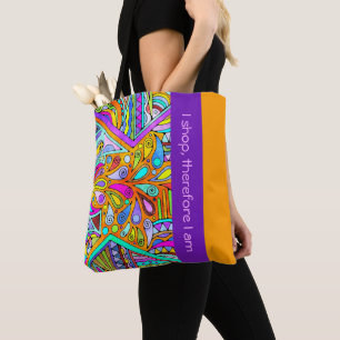 Tote Bag Main Tirée Par EDDArt - Blah Blah Blah 1