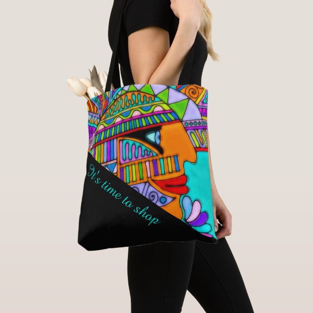 Tote Bag Main tirée par EDDArt - Pharaon 1 (De près)