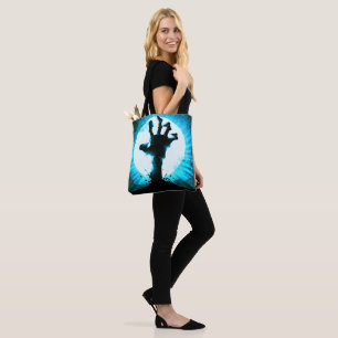Tote Bag Main Zombie au clair de lune