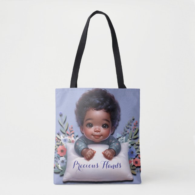 Tote Bag Mains de bébé précieux (Devant)