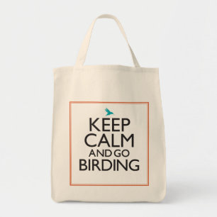 Tote Bag Maintenez calme et allez Birding
