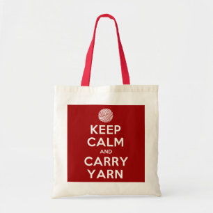 Tote Bag Maintenez calme et portez le fil