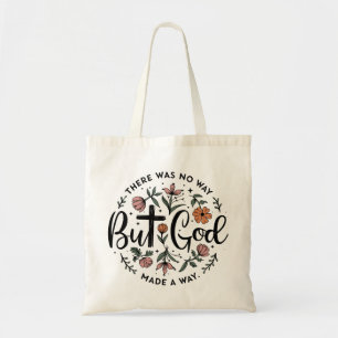 Tote Bag Mais Dieu Floral Christian