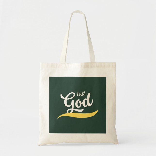 Tote Bag Mais Dieu la foi chrétienne Shopping (Devant)