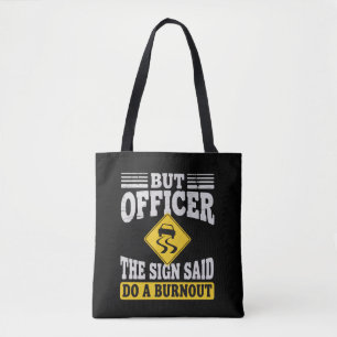 Tote Bag Mais Officier Le Panneau Indiquait Faire Un Burnou