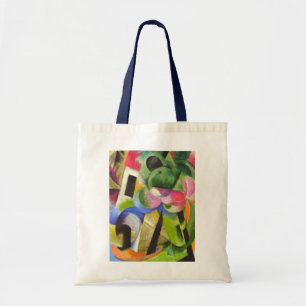 Tote Bag Maison avec des arbres par Franz Marc, Beaux-arts 