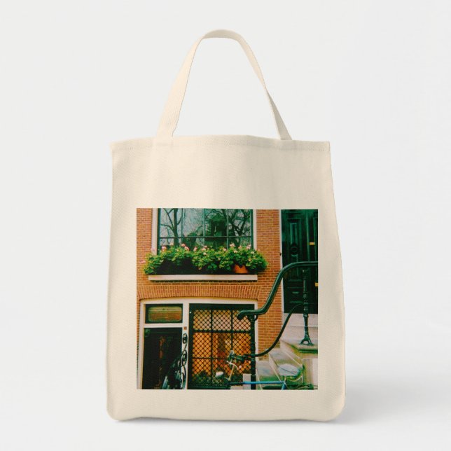 Tote Bag Maison Canal à Amsterdam (Devant)