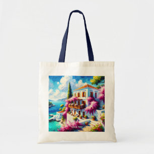 Tote Bag Maison de villa de mer mignonne fantastique