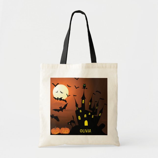Tote Bag Maison hantée Bac ou traitement (Devant)