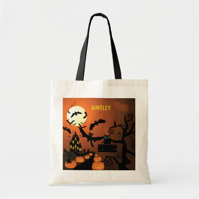 Tote Bag Maison hantée Bac ou traitement (Devant)
