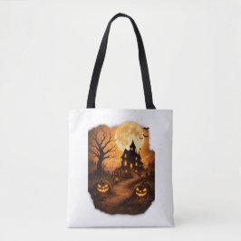 Tote Bag Maison Hantée Épouvantable Halloween