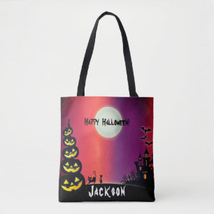 Tote Bag Maison hantée épouvantable Halloween
