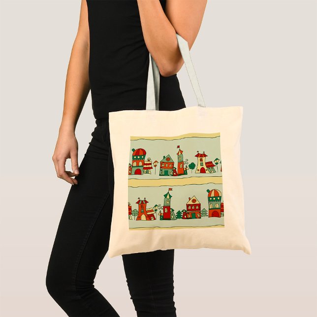 Tote Bag Maisons Wonky (Créateur téléchargé)