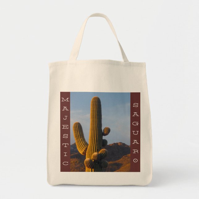 Tote Bag Majestic Saguaro - fourre-tout bio (Devant)